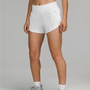 Lululemon Athletica White Athletic Shorts 4 inch